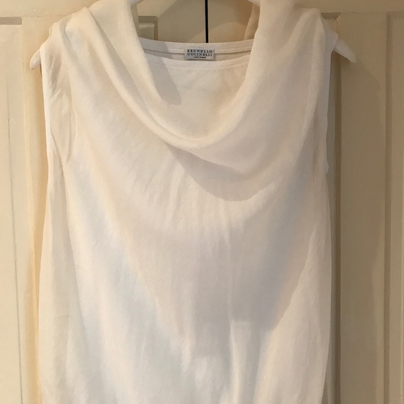 BRUNELLO CUCINELLI SILK LAYERED BLOUSE - Picture 2 of 11